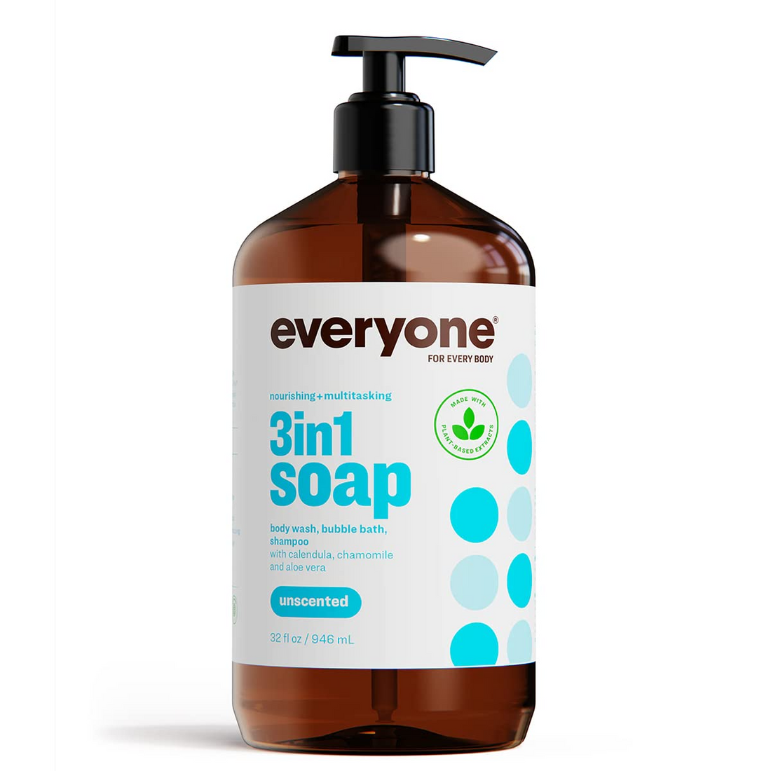 Everyone for Every Body Bath Soap, Unscented, 32 Fl Oz (Pack of 1)