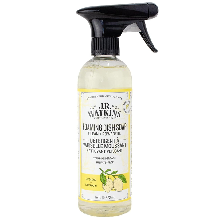 J. R Watkins Trigger Spray Foaming Dish Soap - Lemon - 16oz,