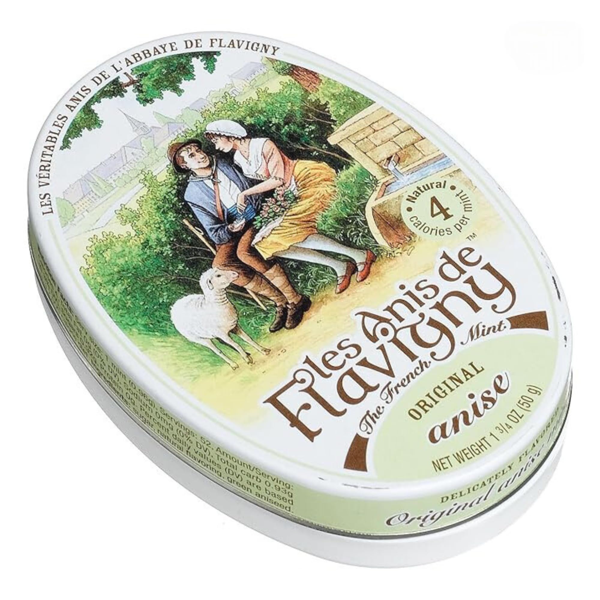 4 Pack Les Anis de Flavigny Hard Candy 1.75-ounce (50g) Tins