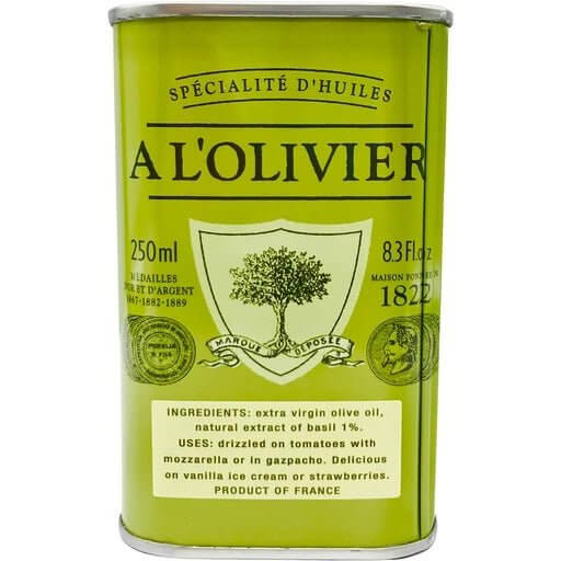 A L'Olivier Garlic & Thyme Infused Extra Virgin Olive Oil, 8.3 fl oz - Strabella