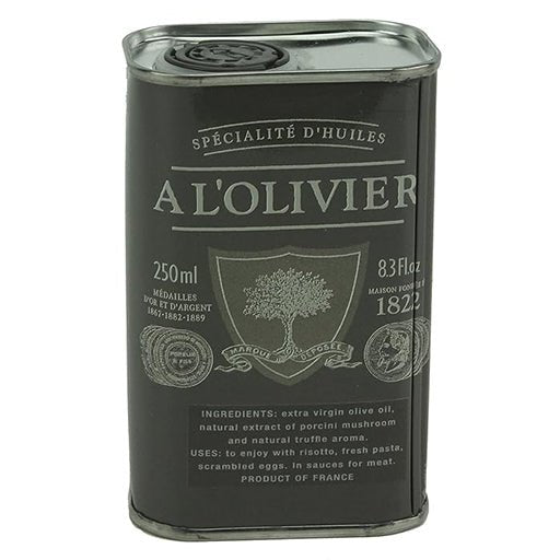 A L'Olivier Porcini & Truffle - Infused Olive Oil – 8.3 oz Tin - Strabella