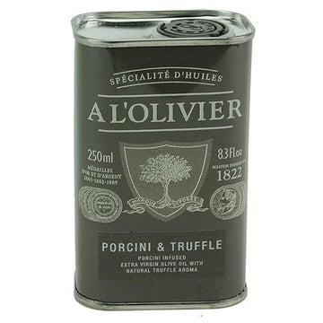 A L'Olivier Porcini & Truffle - Infused Olive Oil – 8.3 oz Tin - Strabella