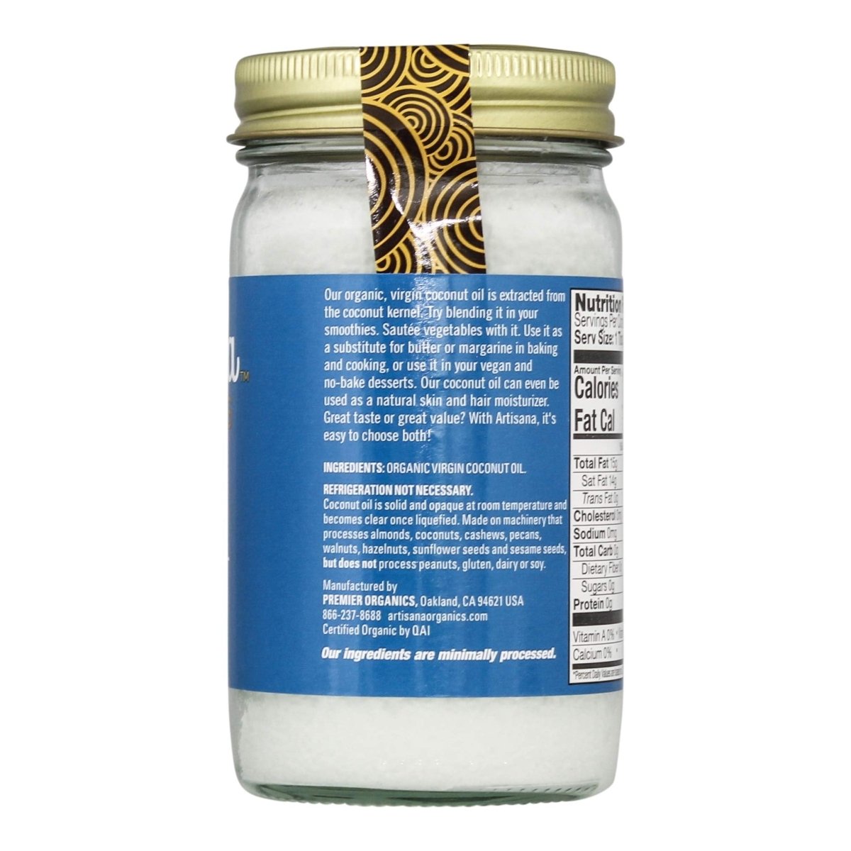 Artisana Organics Raw Virgin Coconut Oil - Strabella