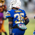 Battle Sports Novelty Football Back Plate - Lower Backplate for Shoulder Pads - Rear Back Protector Hard Outer Shell & Contoured Foam for Kids & Adults - Strabella