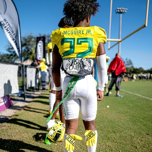 Battle Sports Novelty Football Back Plate - Lower Backplate for Shoulder Pads - Rear Back Protector Hard Outer Shell & Contoured Foam for Kids & Adults - Strabella