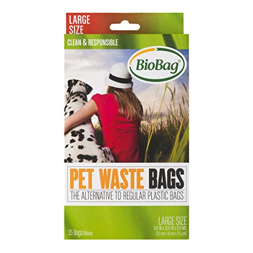 BioBag Large Dog Waste Bags - 35 Count (Pack of 4) - Strabella