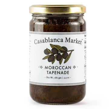 Casablanca Market Black Olives Tapenade Spread All Natural Olive Tapenade Black Olive Spread Gluten Free Olives Non GMO Vegan Plant Based - No Preservatives or Added Sugars (eBook included) - Strabella