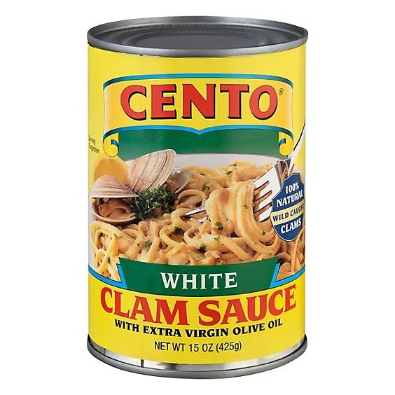 Cento Foods, Sauce White Clam, 15 Ounce - Strabella