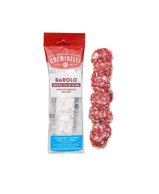 Creminelli Salami - Humanely - Raised U.S. Pork, Keto & Paleo Friendly, High Protein - Sugar Free, Gluten Free - Strabella