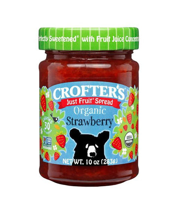 Crofter's Organic Strawberry Fruit Spread, 10 Oz - Strabella