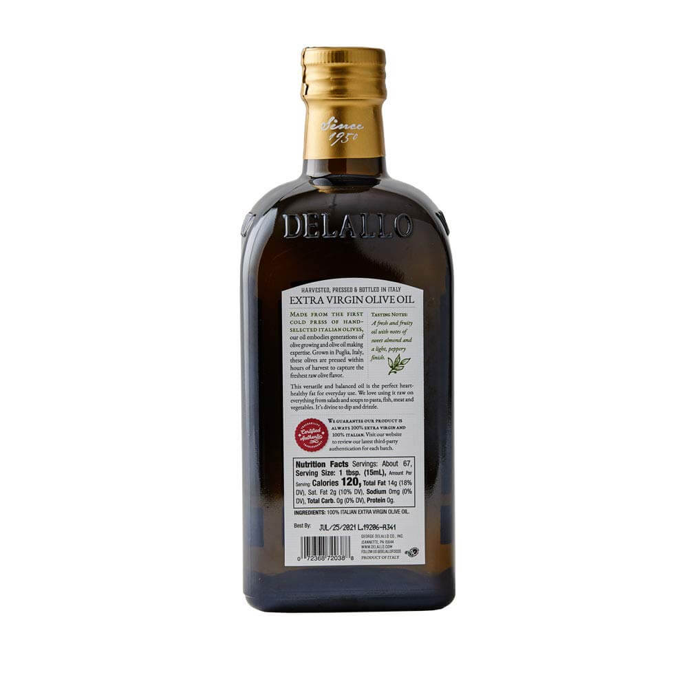 DeLallo Extra Vrigin Olive Oil 33.8 oz - Strabella