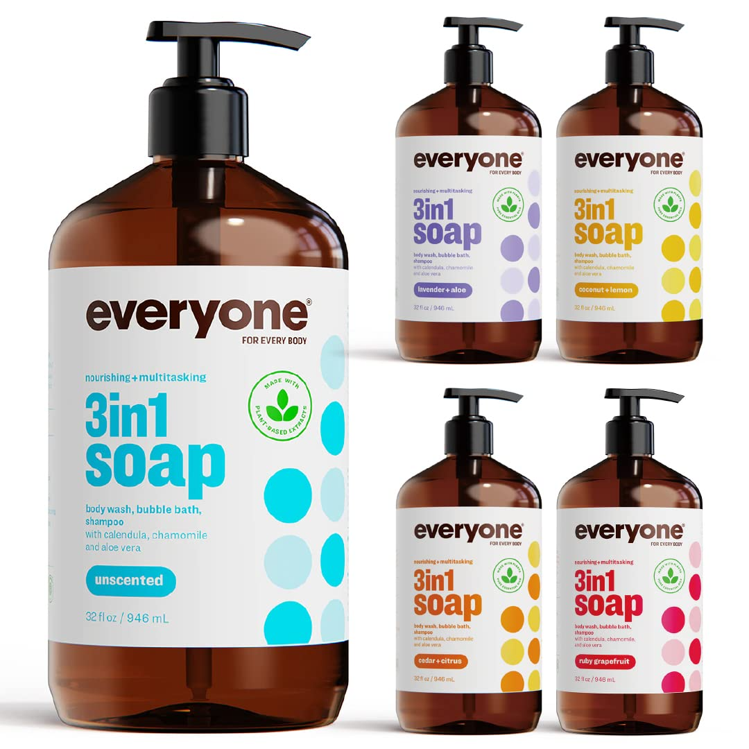 Everyone for Every Body Bath Soap, Unscented, 32 Fl Oz (Pack of 1)