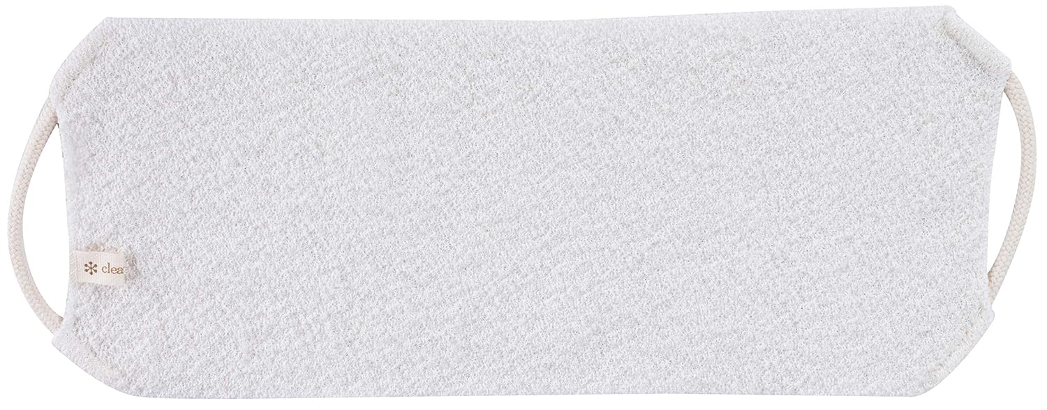 CleanLogic Sustainable Exfoliating Stretch Bath and Shower Wash Cloth, Certified Organic, 1 Count