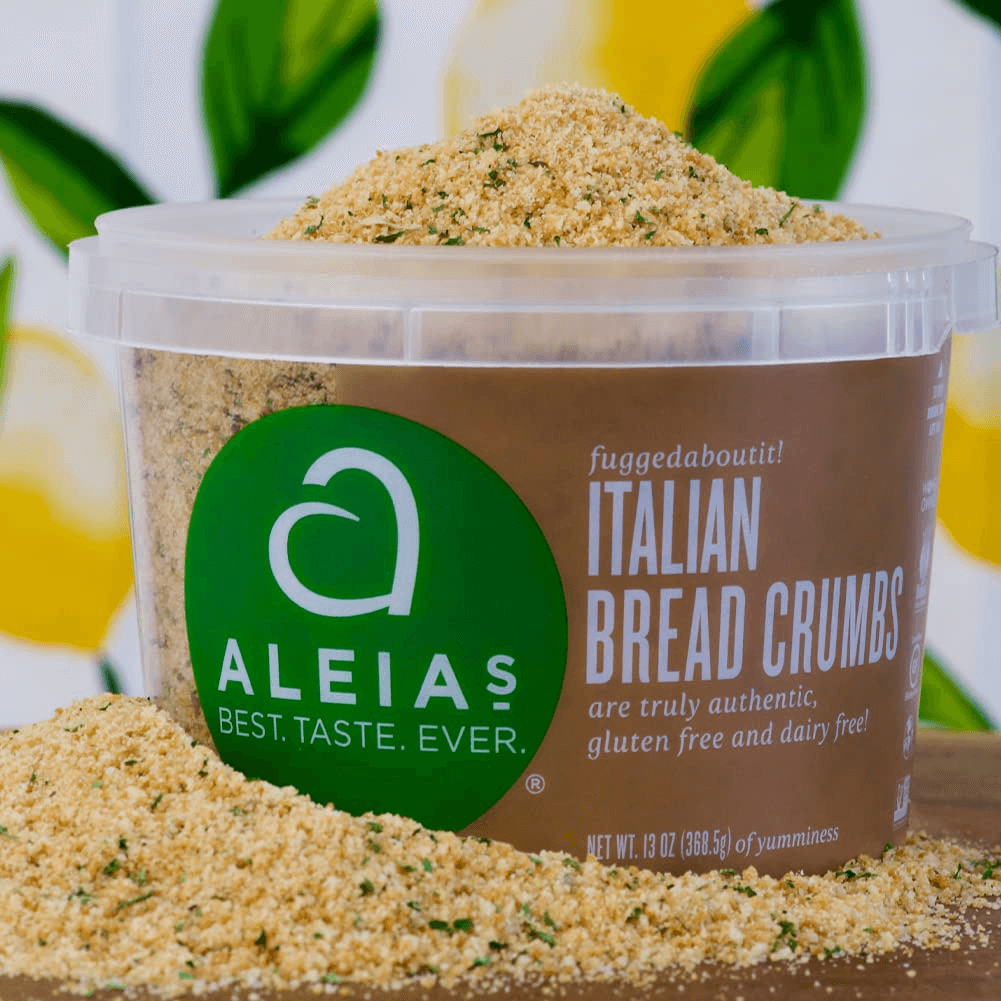 ALEIA’S BEST. TASTE. EVER. Italian Bread Crumbs – 13 oz / 1 Pack - Authentic Taste, Breading for Gluten Free Recipes, Certified Gluten Free, Non-GMO, Dairy Free, Low Sodium, Kosher