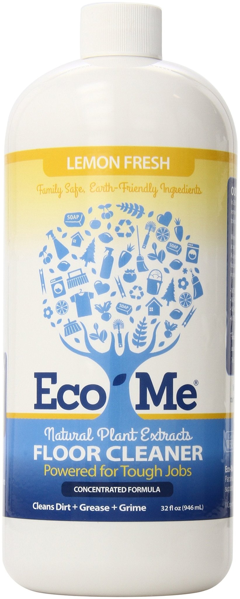 Eco - Me Floor Cleaner (Lemon Fresh) 32oz - Strabella