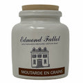 Edmond Fallot Old Fashion Grain Mustard Stone Jar - 8.8 Ounces - Strabella