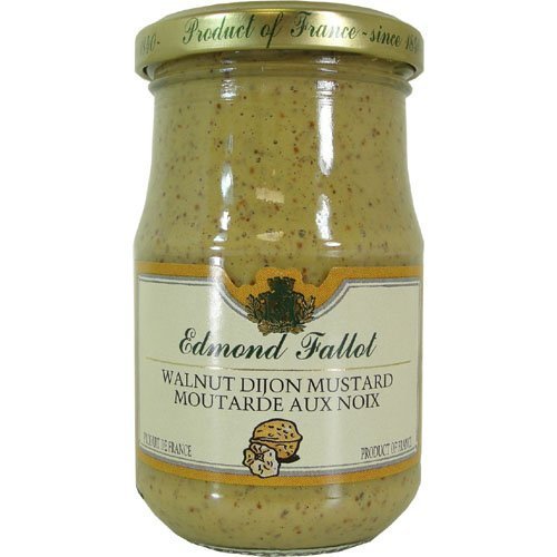 Fallot Walnut Mustard - Dijon Mustard with Nuts 7 oz Jar - Strabella