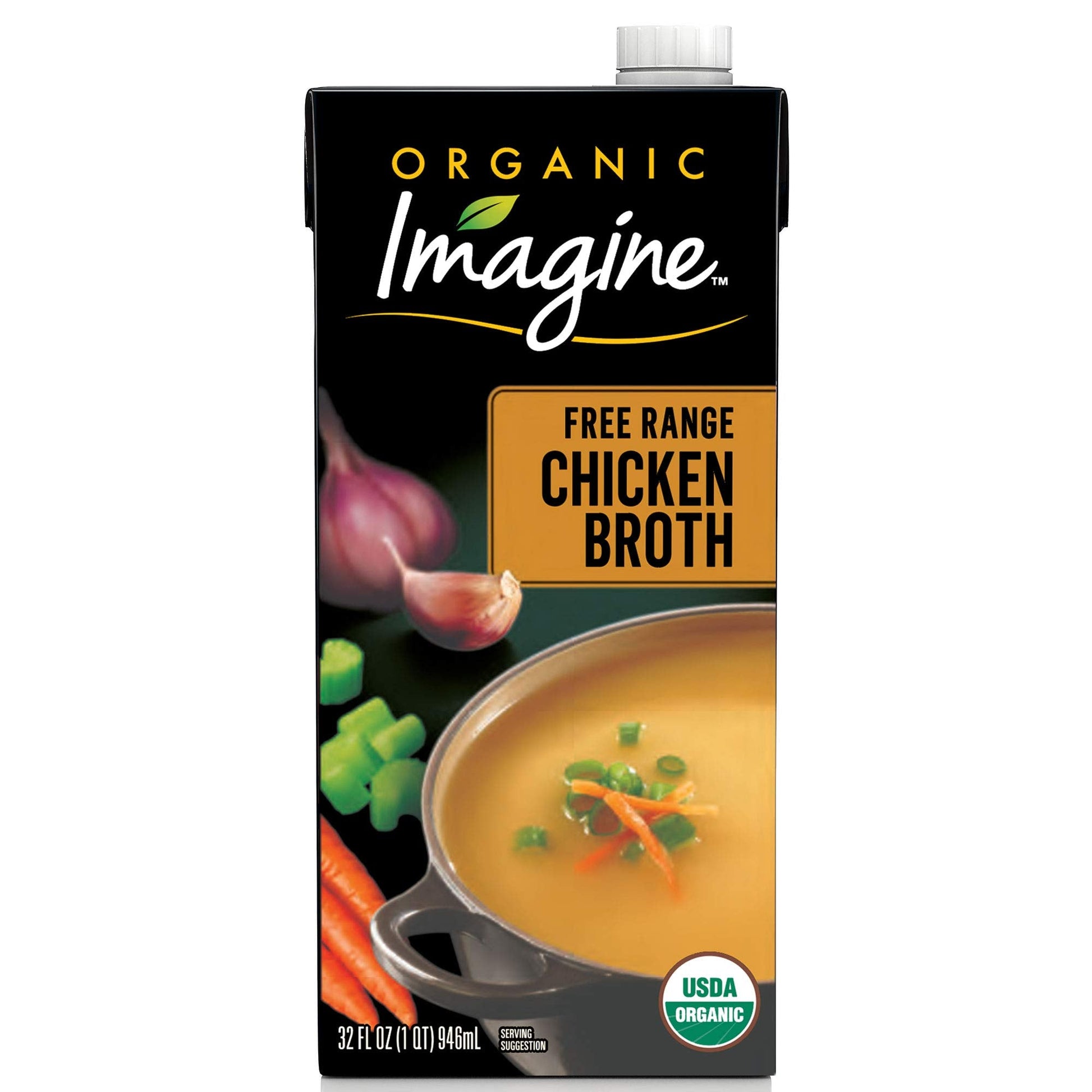 Imagine Organic Low Sodum Free Range Chicken Broth - Strabella