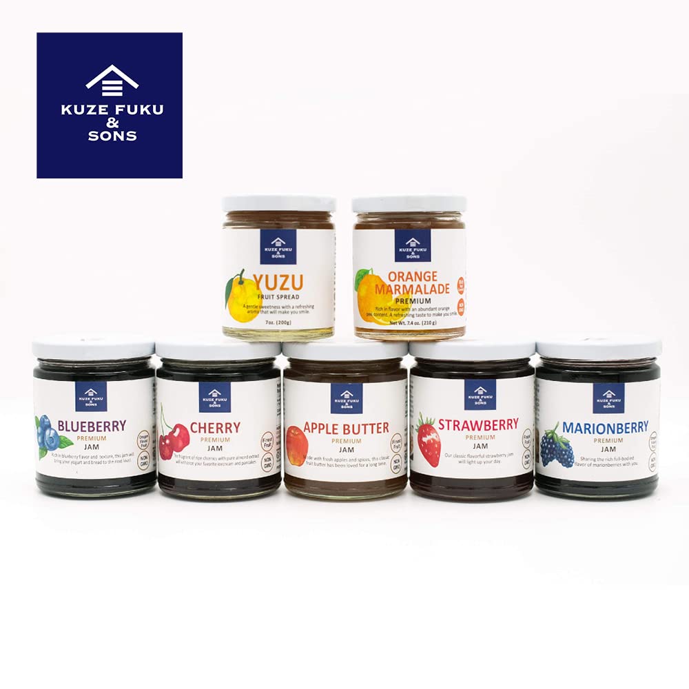 [KUZE FUKU & SONS] Premium Jam, Fruit Spread Made with Natural Non - GMO Fruit, No Artificial Flavors (10 Oz /283.49 g) - Strabella