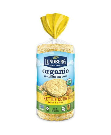 Lundberg Organic Whole Grain Rice Cakes Kettle Corn, 10 Oz - Strabella