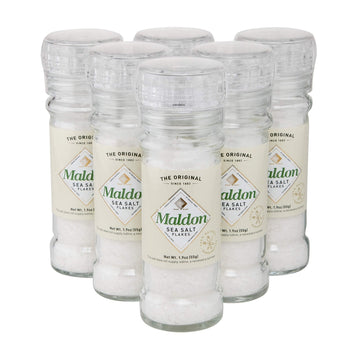 Maldon Salt, Smoked Sea Salt Flakes, Gently Smoked Over Oak, Handcrafted, Gourmet, Pyramid Crystals - Strabella