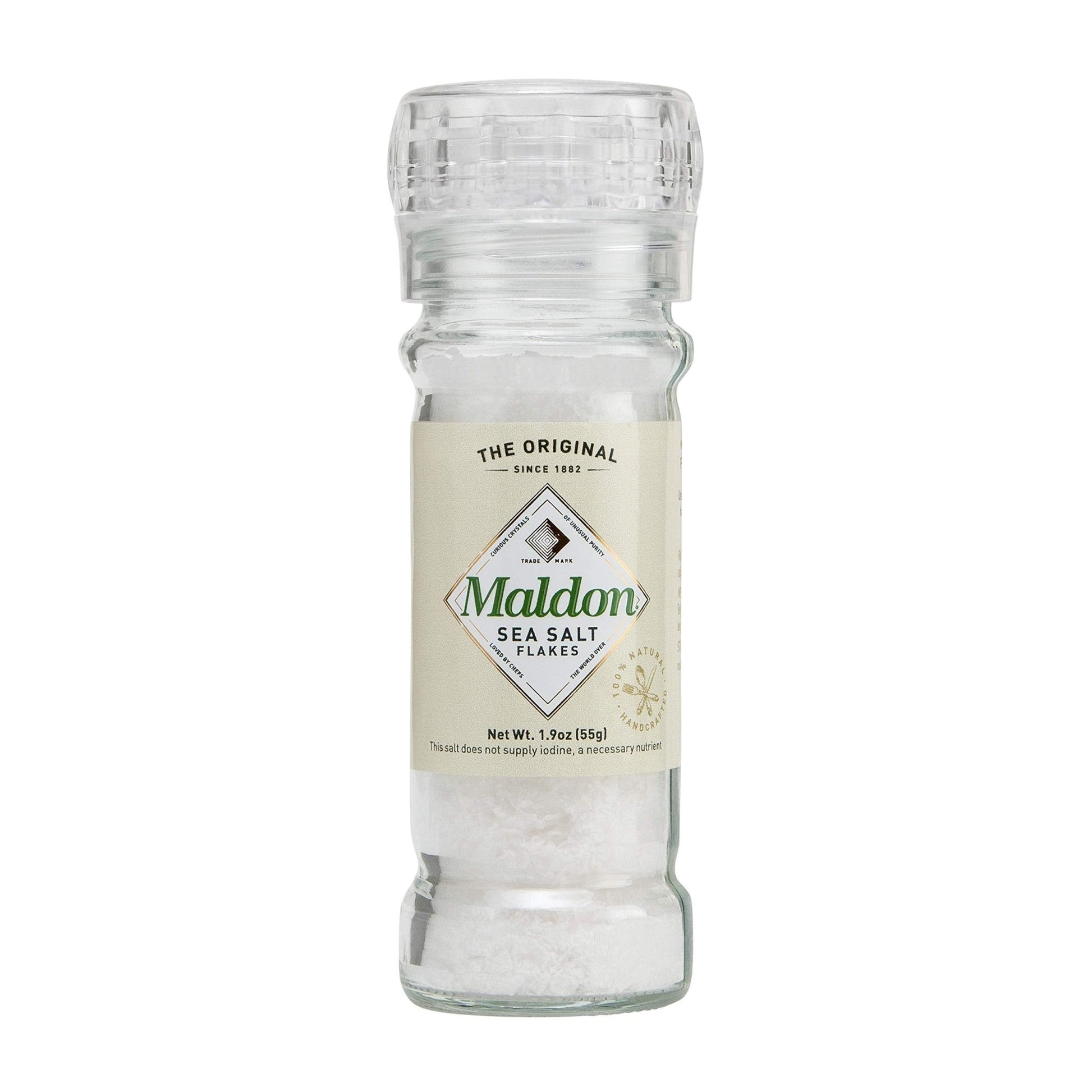 Maldon Salt, Smoked Sea Salt Flakes, Gently Smoked Over Oak, Handcrafted, Gourmet, Pyramid Crystals - Strabella