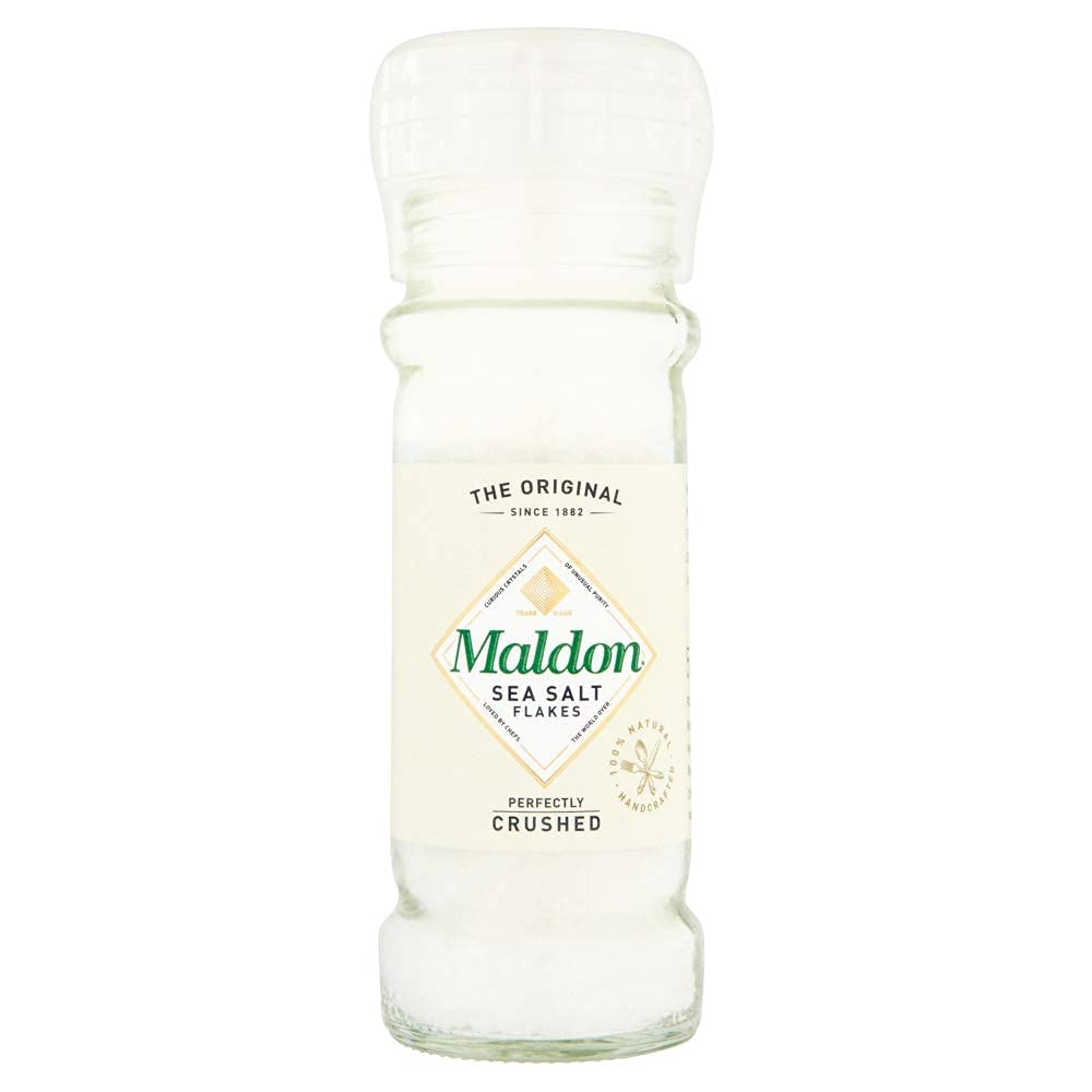 Maldon Salt, Smoked Sea Salt Flakes, Gently Smoked Over Oak, Handcrafted, Gourmet, Pyramid Crystals - Strabella