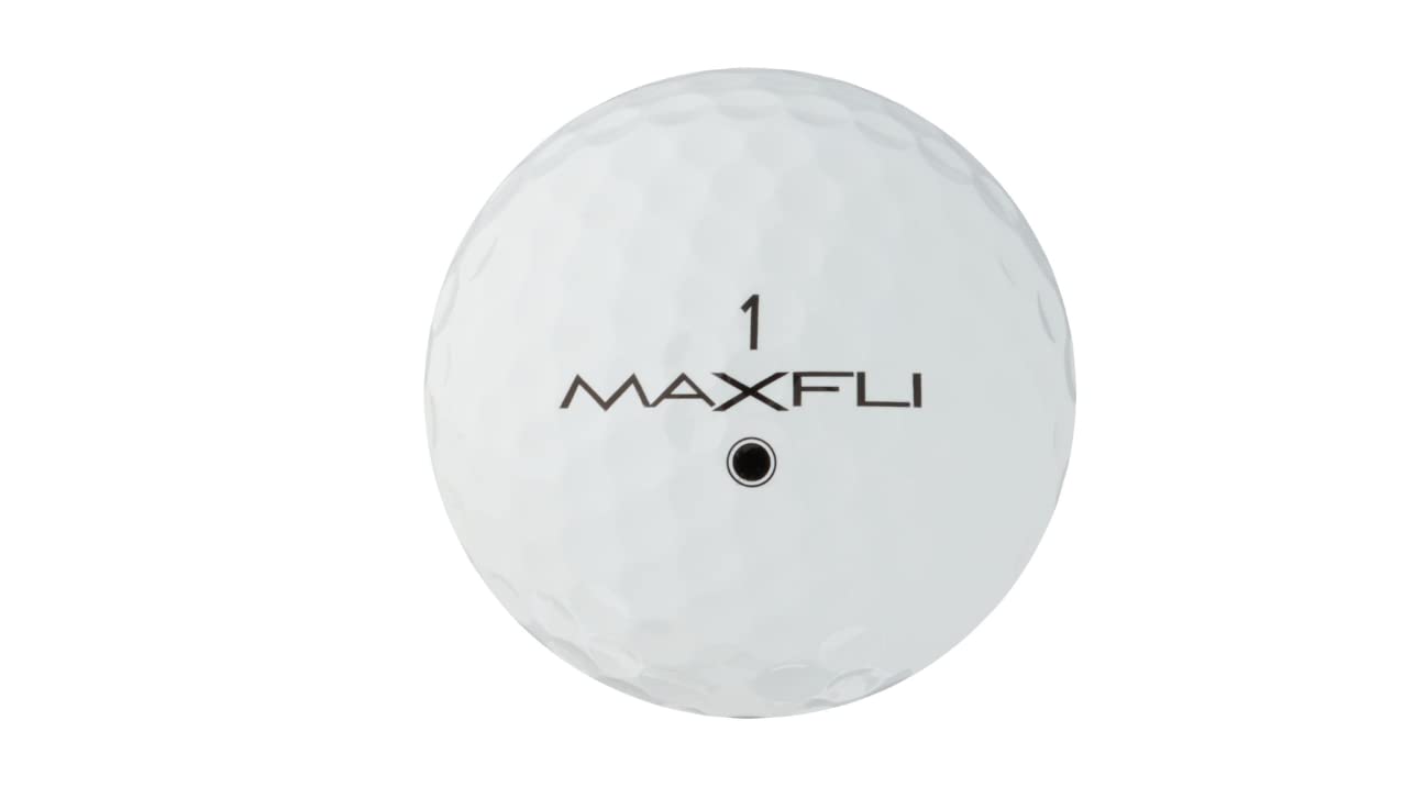 Maxfli 2023 Tour White Golf Balls - 12 Pack, Soft Urethane, Balanced Core, Dual Mantle, Tetrahedron Dimples - Strabella