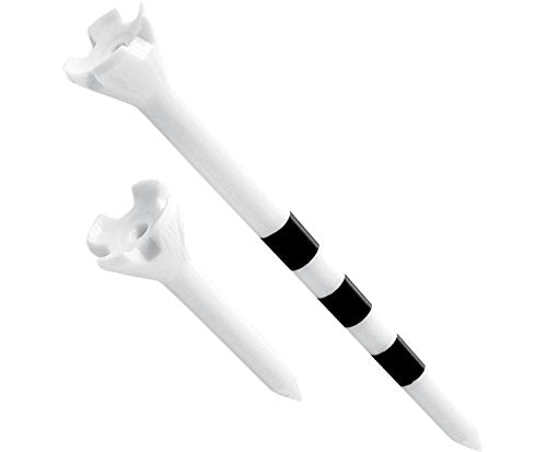 Maxfli Performance Series Low Resistance 3.25" & 1.5" White Golf Tees - 50 Pack - Strabella