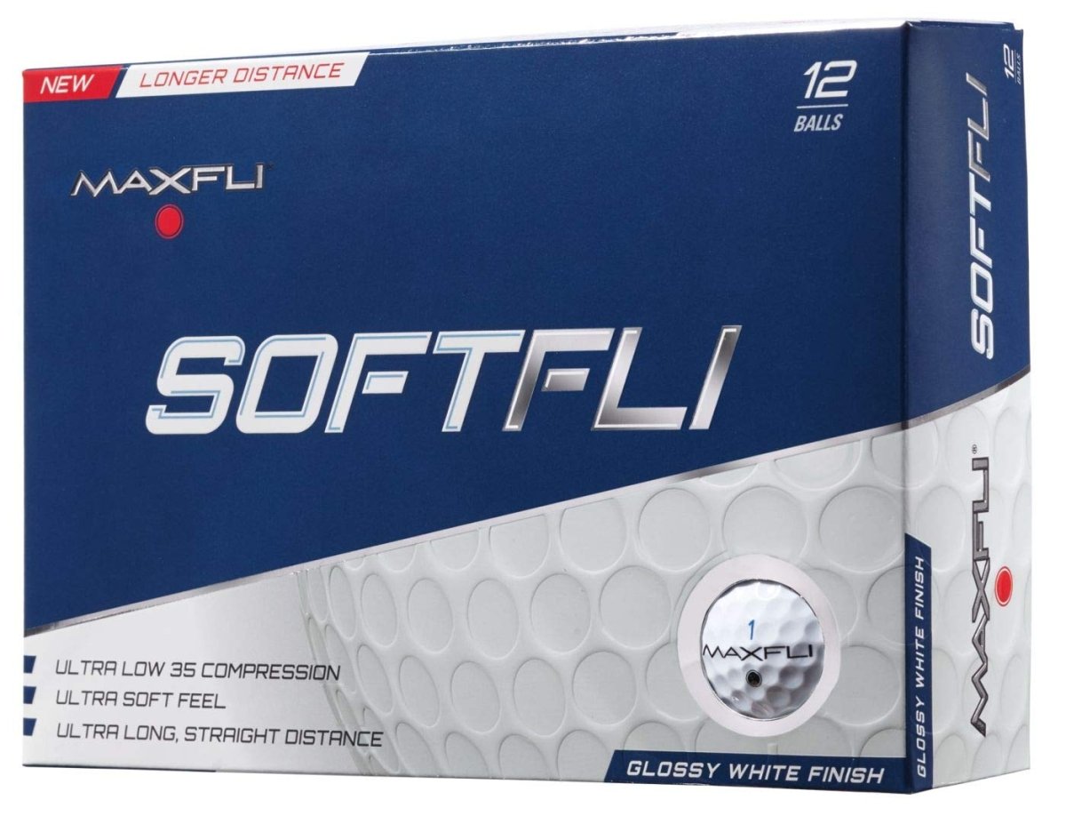 Maxfli SoftFli Gloss Golf Balls – White - Strabella