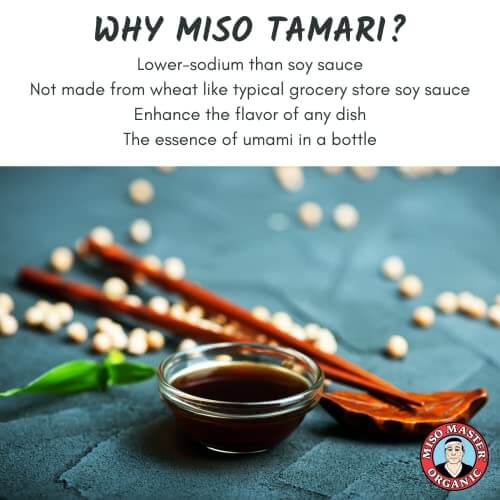 Miso Master Organic Miso Tamari, Wheat - Free Soy Sauce, USDA Organic, Vegan, Kosher, Non - GMO, No Added Sugar, Alcohol or Preservatives, 10 oz bottle (pack of 1) - Strabella