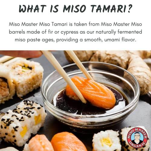 Miso Master Organic Miso Tamari, Wheat - Free Soy Sauce, USDA Organic, Vegan, Kosher, Non - GMO, No Added Sugar, Alcohol or Preservatives, 10 oz bottle (pack of 1) - Strabella