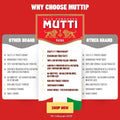 Mutti — 24.5 oz. Tomato Puree with Fresh Basil (Passata con Basilico) from Italy’s #1 Tomato Brand. Sweet and velvety for recipes calling for Pureed Tomatoes. - Strabella