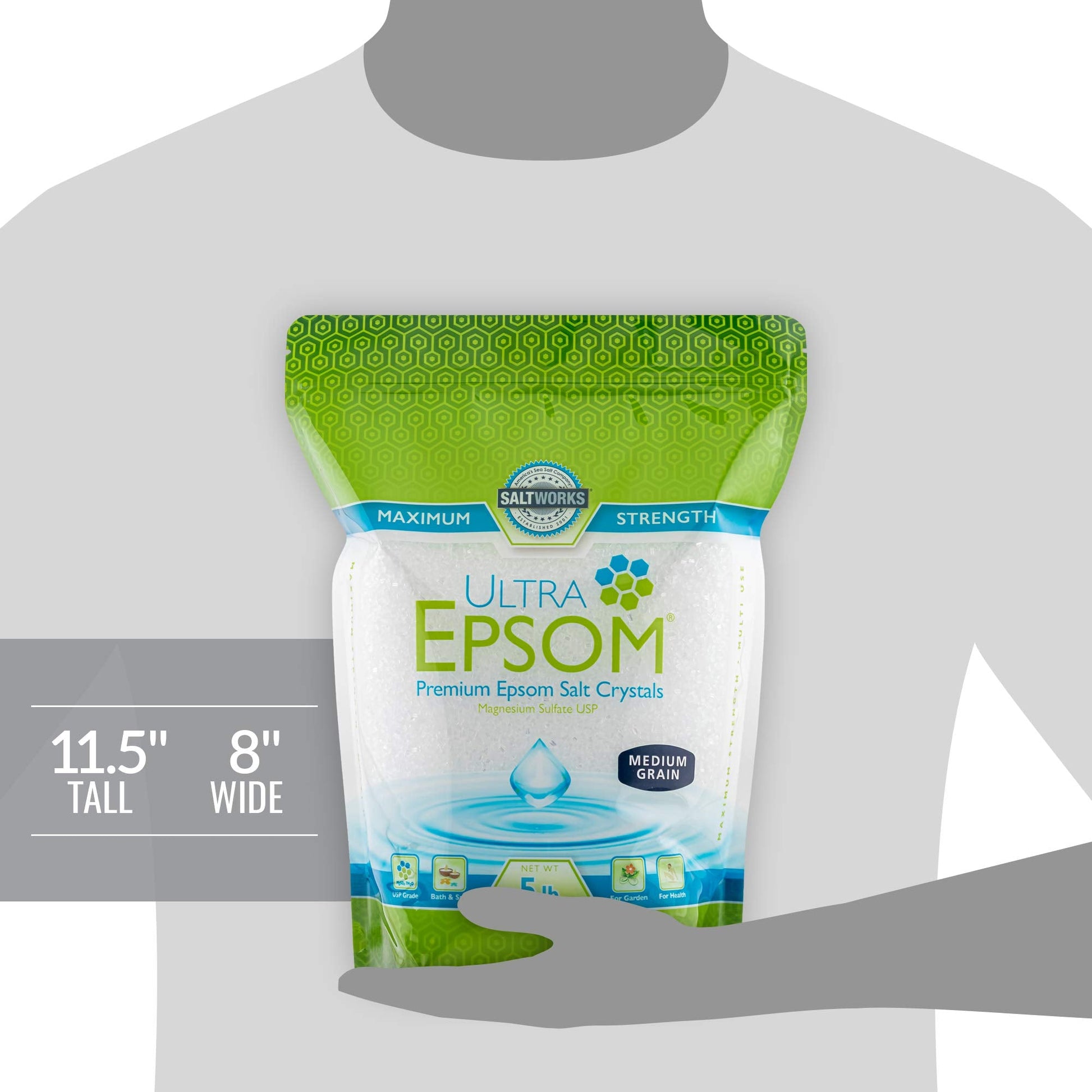 SaltWorks Ultra Epsom Bath Salt - Strabella