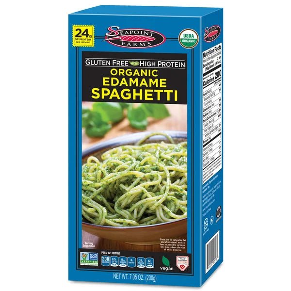 SEAPOINT FARMS Organic Edamame Spaghetti Pasta, 7.05 OZ - Strabella