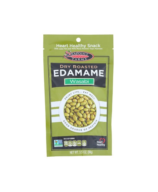 Seapoint Farms Wasabi Dry Roasted Edamame – 3.5 oz Bag - Strabella