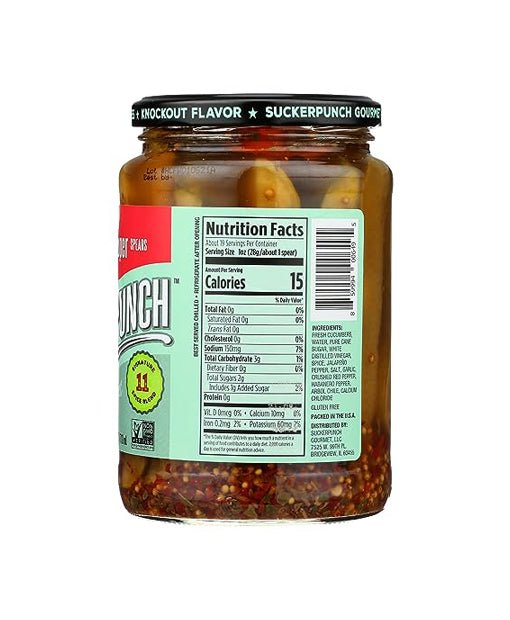 SuckerPunch Gourmet Pickle Spears and Chips 24 Ounce Jars - Strabella