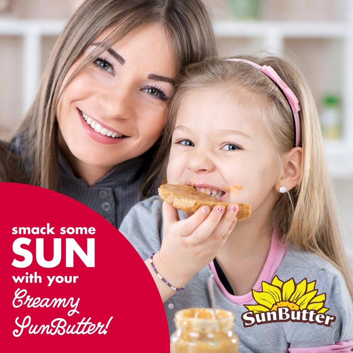 SunButter Sunflower Butter Allergen Free All Natural Alternative to Peanut Butter (16 Ounce Jars Pack of 6) - Strabella