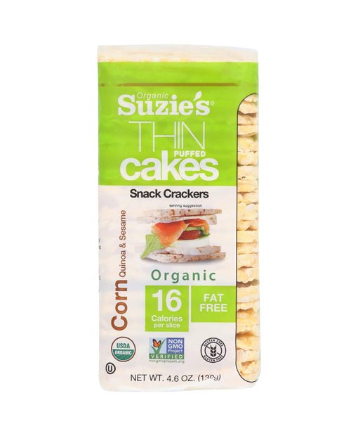 Suzie's Corn, Quinoa & Sesame Thin Cakes, 4.5 oz - Strabella