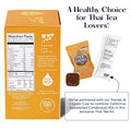 Tea Drops Brand Thai Iced Tea Mix - 5 Bagless Loose Leaf Sweetened Tea Packets with Evaporated Milk - Milk Tea Mix - Strabella