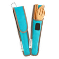 To Go Ware To Go Ware Reusable Bamboo Travel Utensils with Carrying Case & Carabiner Clip | Bamboo Utensils | Eco Friendly - Strabella